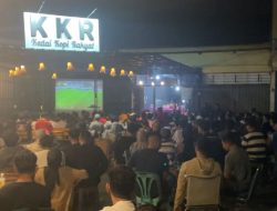 Nobar Timas U-23 vs Guinea di KKR Tanjungpinang Meriah