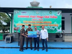 PLN Batam Bersama Kejati Kepri Serahkan Kurban Sapi Pada Masyarakat