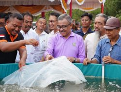 Diserahkan Sekda Batam Jefridin, Kelompok Budi Daya Ikan Terima 79 Paket Bioflok dan Bibit Ikan Nila