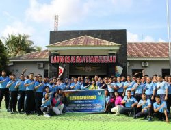 HUT Wara ke-61, Lanud Raja Haji Fisabilillah Gelar Olahraga Bersama