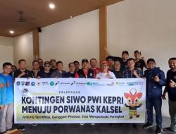 Gubernur Kepri, Ansar Ahmad Lepas Kontingen PWI Kepri Menuju Porwanas Kalsel