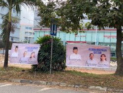Spanduk Dukungan Muhammad Rudi untuk Amsakar-Li Claudia Bertebaran di Batam