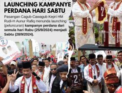 Rudi-Rafiq Geser Launching Kampanye Perdana Hari Sabtu