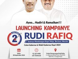 Besok, Ribuan Orang Ramaikan Kampanye Rudi-Rafiq di Seipanas: Saatnya Kepri Maju