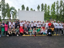 Peringati Ultah Ke-2, Klub Jantung Sehat Pensiunan Telkom Rikep Gelar Senam dan Periksaan Kesehatan