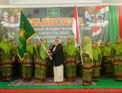 Marlin Agustina Lantik Pimpinan Cabang Muslimat NU Lingga