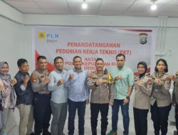 Jaga Keamanan Infrastuktur Kelistrikan, PLN Batam dan Ditpamobvit Polda Kepri Tandatangani Pedoman Kerja Teknis