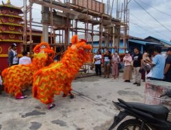 Atraksi Barongsai Meriahkan Kampanye WS-RH di Kampung Tua Penagi