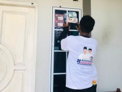 Semangat Perubahan Landa Penyengat, Warga Tempel Stiker Rudi-Rafiq di Pintu Rumah