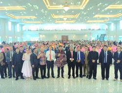 Tekad Majukan Kepri, HMR Disambut Hangat Ribuan Jemaat Pesta Puncak Tahun HKBP