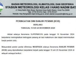 Peringatan Banjir Rob di Kepri, Warga Batuaji, Batuampar, Sekupang, Nongsa Harap Waspada