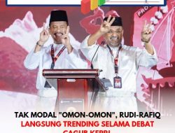 Tak Modal “Omon-omon”, Rudi-Rafiq Langsung Trending Selama Debat Cagub Kepri 