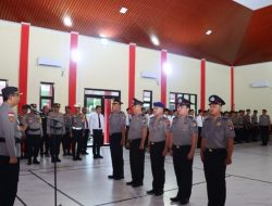 Dua Perwira dan 36 Bintara Polres Natuna Naik Pangkat