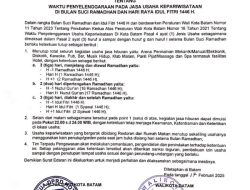 Jam Operasional Tempat Hiburan Malam di Batam Dibatasi Selama Bulan Ramadan