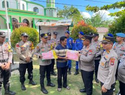 Hari Bhayangkara ke -79, Polres Natuna Salurkan 700 Paket Sembako ke Wilayah Pelosok