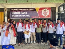 Pengurus Muslim Karo Tanjungpinang Resmi Dikukuhkan, Tekankan Semangat Silaturahmi dan Ibadah