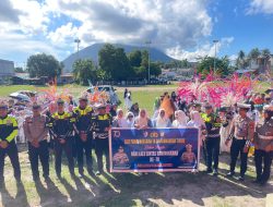 Anak TK Antusias Ikut Pawai, Satlantas Natuna Berbagi 150 Bingkisan di HUT Lalu Lintas ke -70