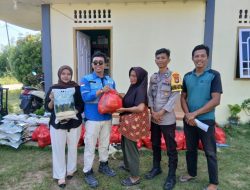 PT MMI Salurkan Bantuan Paket Sembako Bagi Warga Kelarik di Sekitar WIUP Miliknya