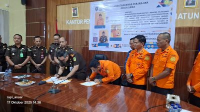 Langkah Strategis: Kejari dan Basarnas Natuna Tanda Tangani MoU Sinergi Hukum dan Keselamatan Kerja