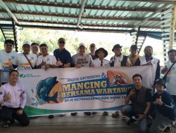 BPJS Ketenagakerjaan dan Komunitas Jurnalis Kepri Pererat Silaturahmi dengan Mancing Bersama