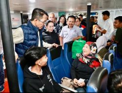 Datang Dini Hari ke Pelabuhan Sekupang, Amsakar–Li Claudia Pastikan Arus Mudik Berjalan Lancar