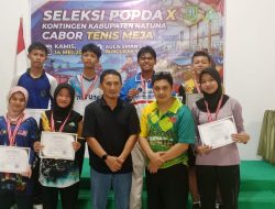 Seleksi Atlet POPDA Digelar Mandiri, PTMSI Natuna Harap Dukungan Pemda untuk Pembinaan