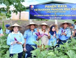 Panen Raya RSA Farm, Lanud RSA Dorong Kemandirian Pangan di Natuna