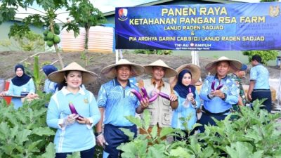 Panen Raya RSA Farm, Lanud RSA Dorong Kemandirian Pangan di Natuna