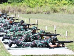 Personel Bintara dan Tamtama Lanud RSA Asah Ketangkasan Menembak