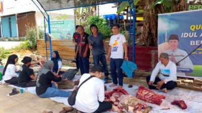 Komunitas Jurnalis Kepri Sembelih Sapi dan Kambing Kurban, Doakan Wako Batam Amsakar Achmad Raih Haji Mabrur