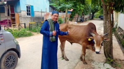Penuh Syukur, Komunitas Jurnalis Kepri Sembelih 1 Sapi dan 1 Kambing di Idul Adha 2026