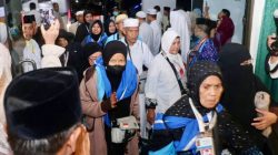 Jemaah Haji Kloter 1 Debarkasi Batam Tiba di Tanah Air