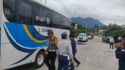 Keselamatan Penumpang Jadi Prioritas, Satlantas Natuna Pastikan Bus DAMRI Layak Beroperasi
