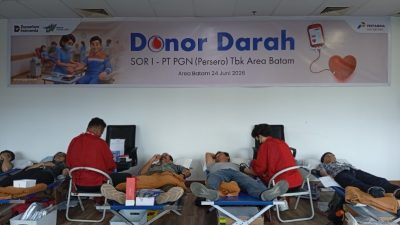 PGN Batam Gelar Donor Darah, Wendi: Agenda Rutin Tiap Tahun Tiap Area