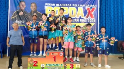 Atlet Tenis Meja Natuna Borong Tiga Emas di POPDA Kepri 2026, Efisiensi Anggaran Tak Halangi Prestasi