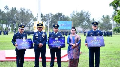 Hari Bakti TNI AU ke-79, Lanud Raden Sadjad Beri Bantuan Purnawirawan dan Apresiasi Prajurit Berprestasi