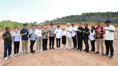 Amsakar-Li Claudia Tinjau Progres Pembangunan Sekolah Rakyat Merah Putih di Rempang, Dorong Percepatan Realisasi Program Strategis Nasional