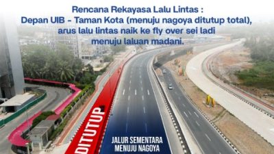 BP Batam Perbaiki Jalan  Gajah Mada, Rekayasa Lalu lintas Diberlakukan