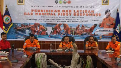 Perkuat Respon Darurat di Wilayah Kepulauan, Kantor SAR Natuna Gelar Diklat Medical First Responder