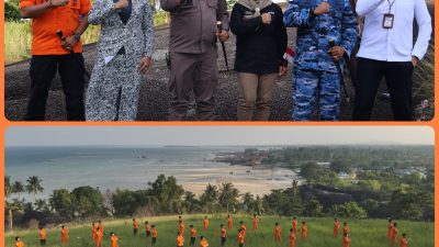 Bendera Merah Putih Raksasa Berkibar di Ujung Utara Indonesia, Basarnas Natuna Gaungkan Nasionalisme dari Wilayah Perbatasan