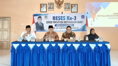 Reses di Batu Gajah, Legislator Kepri Tampung Usulan Jalan hingga Pemberdayaan Ekonomi