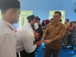 Bupati Aneng di Pelantikan BPD Desa Air Biru, Tekankan Integritas dan Sinergi dengan Kepala Desa