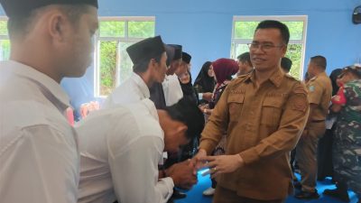 Bupati Aneng Lantik BPD Desa Air Biru, Tekankan Integritas dan Sinergi dengan Kepala Desa