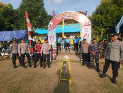 Polsek Jemaja Jamin Keamanan Turnamen Sepak Bola HUT RI, Tambah Jumlah Personel di Lapangan